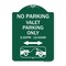 Signmission No Parking Valet Parking Only 5-30pm-12-00am Aluminum Sign, 18" x 24", GW-1824-23791 A-DES-GW-1824-23791 - alternate 1